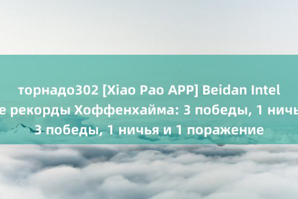 торнадо302 [Xiao Pao APP] Beidan Intelligence: прошлые рекорды Хоффенхайма: 3 победы, 1 ничья и 1 поражение