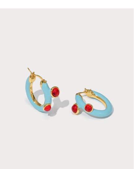 Enamel Drop Glaze Earrical Earrings2