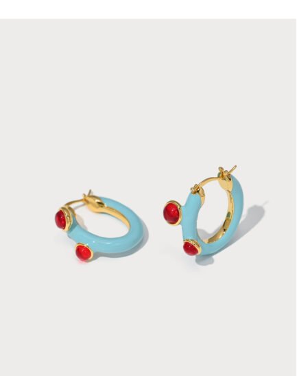 Enamel Drop Glaze Earrical Earrings3