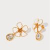 diamond flower earrings1