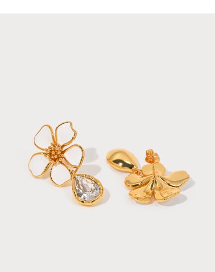 diamond flower earrings4