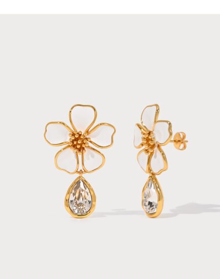 diamond flower earrings5