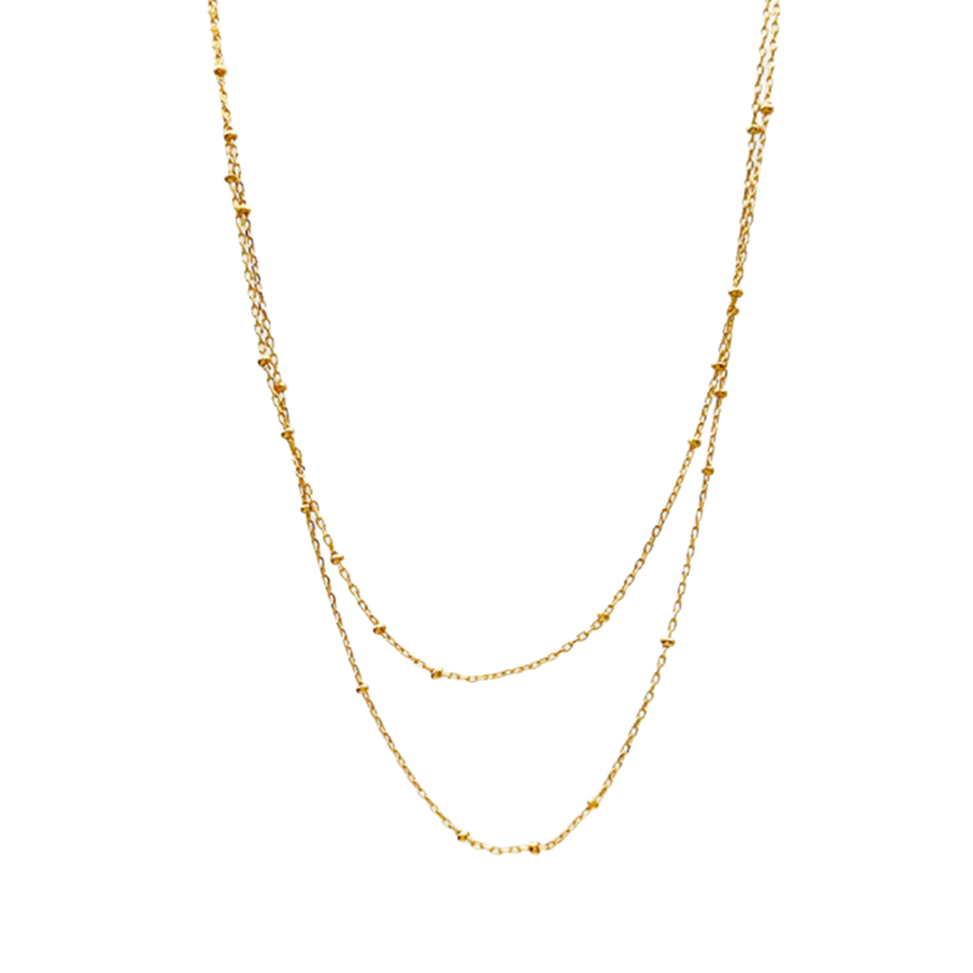 double chain necklace 3 1