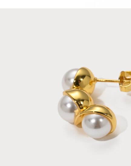 gold earrings pearl earrings6