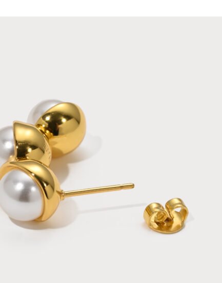 gold earrings pearl earrings7