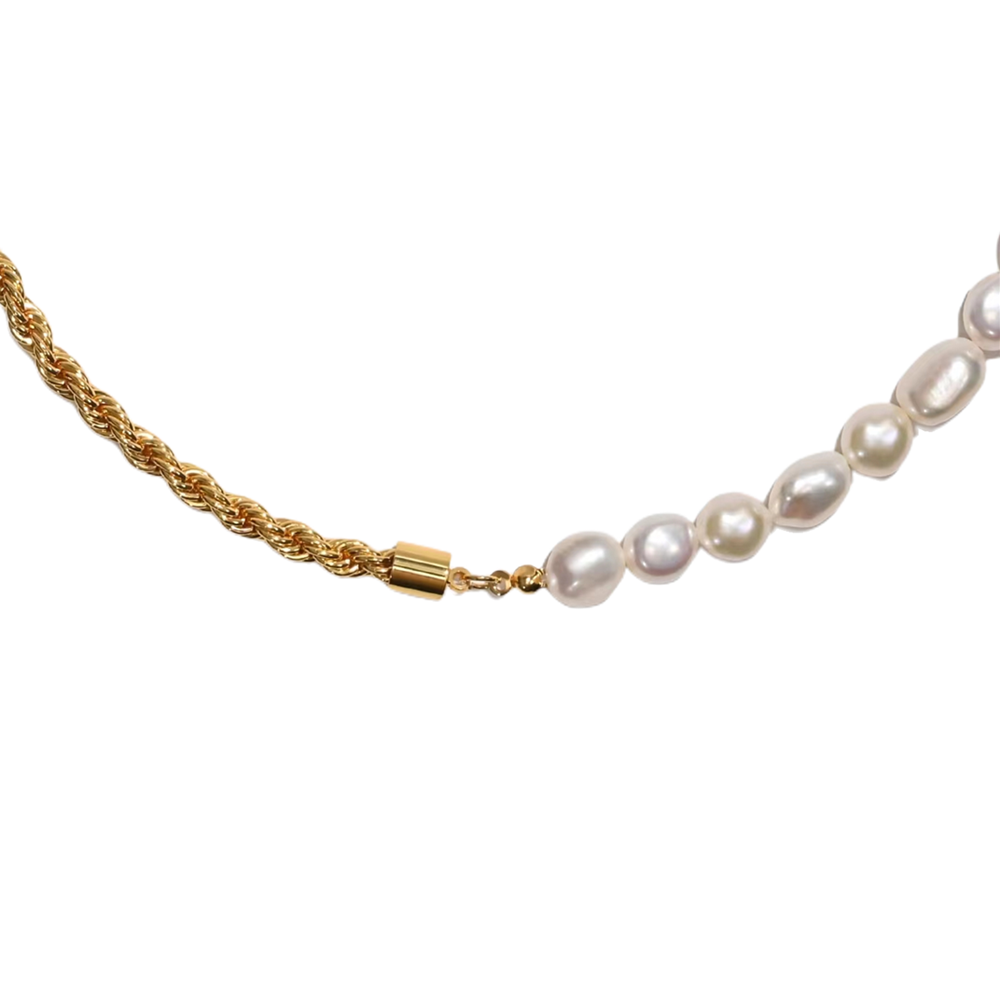 gold pearl necklace 1