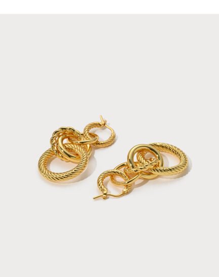 knot gold earrings5