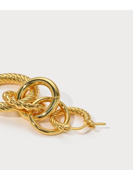 knot gold earrings7