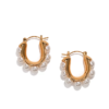 pearl earrings gold