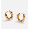 pearl earrings gold 7