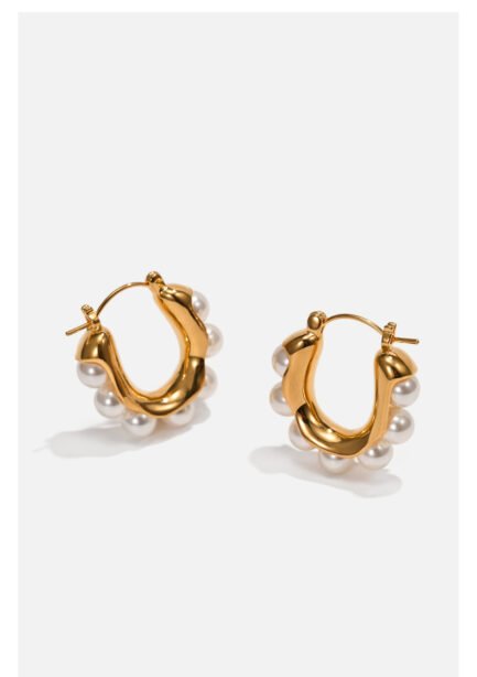 pearl earrings gold 7