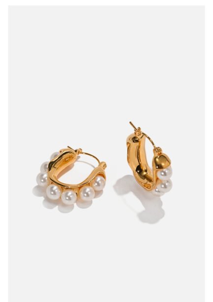 pearl earrings gold 8