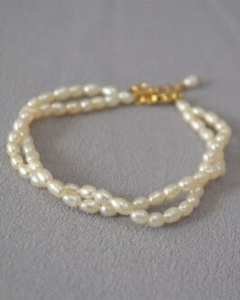 Double layer pearl bracelet 21
