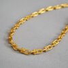 Gold Minimalist U shaped Stitching Thick Chain 2