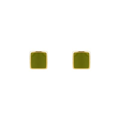 Square Opal Earrings