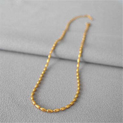 gold bead necklace 3