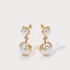 double pearl earrings3