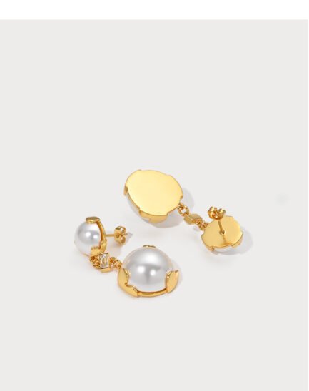 double pearl earrings4