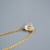 Flower Pendant Necklace Gold 4