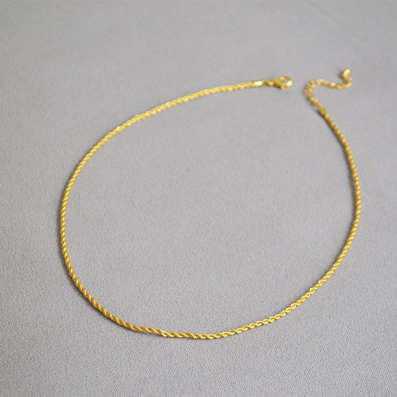 gold chain only necklaces 7