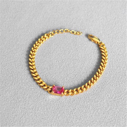 gold cuban link bracelet 13