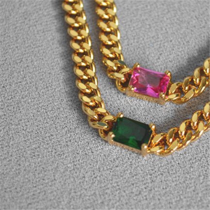 gold cuban link bracelet 7