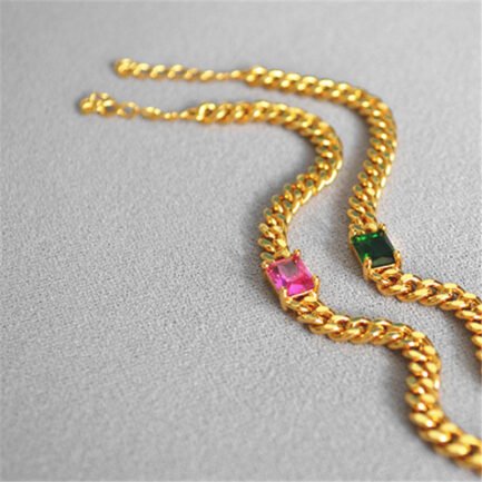 gold cuban link bracelet 8