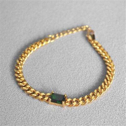 gold cuban link bracelet 9
