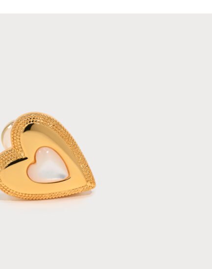 gold heart shaped earrings10