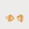 gold heart shaped earrings2