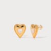 gold heart shaped earrings4