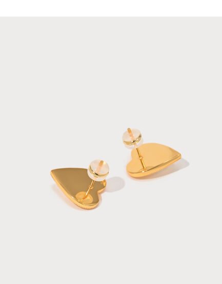 gold heart shaped earrings6