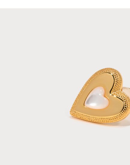 gold heart shaped earrings7