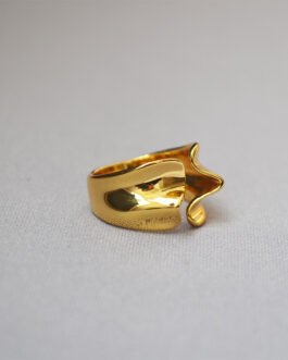 gold wave ring 12