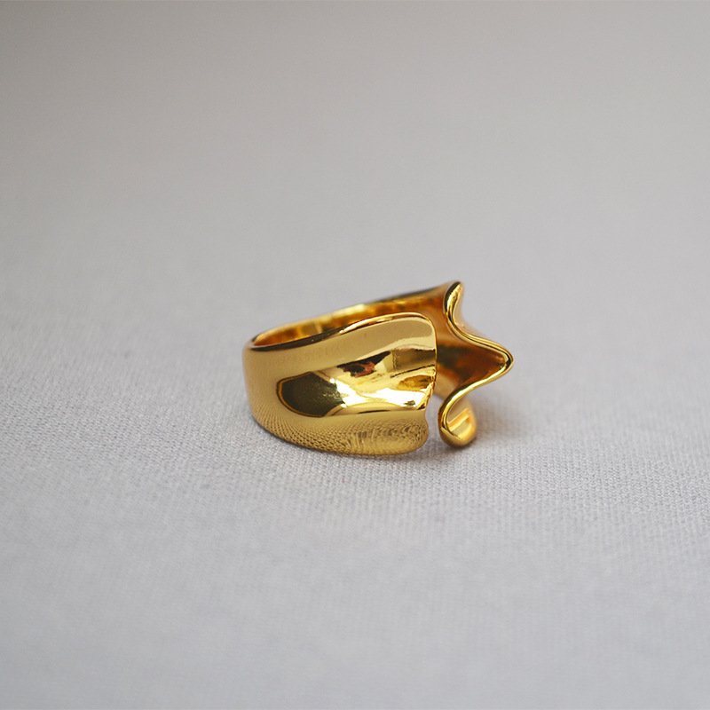 gold wave ring 12
