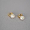pearl huggie earrings 1