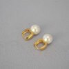pearl huggie earrings 6