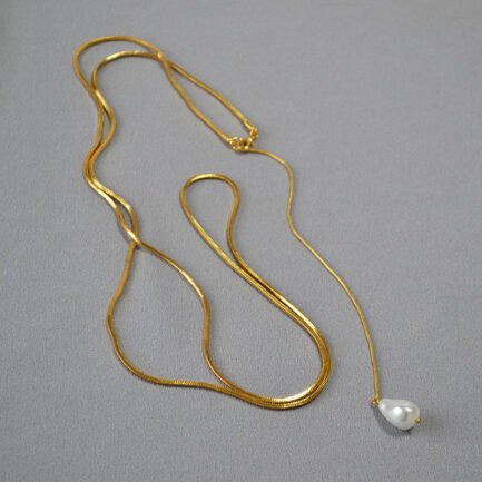 pearl pendant gold 8