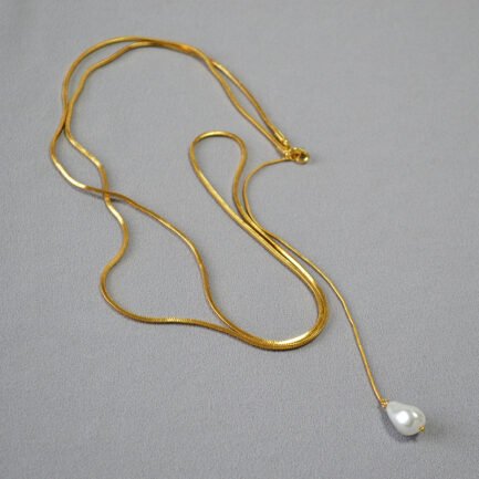 pearl pendant gold 9