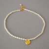 small pearl necklace designs in gold 7