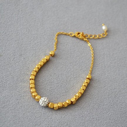 waist gold bracelet with diamond 15