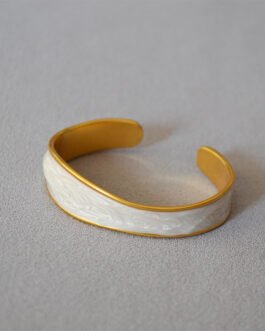 white enamel bracelet 5