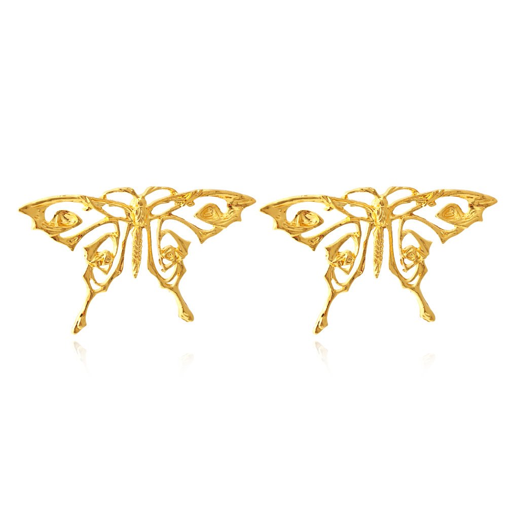 14k gold butterfly earrings 0