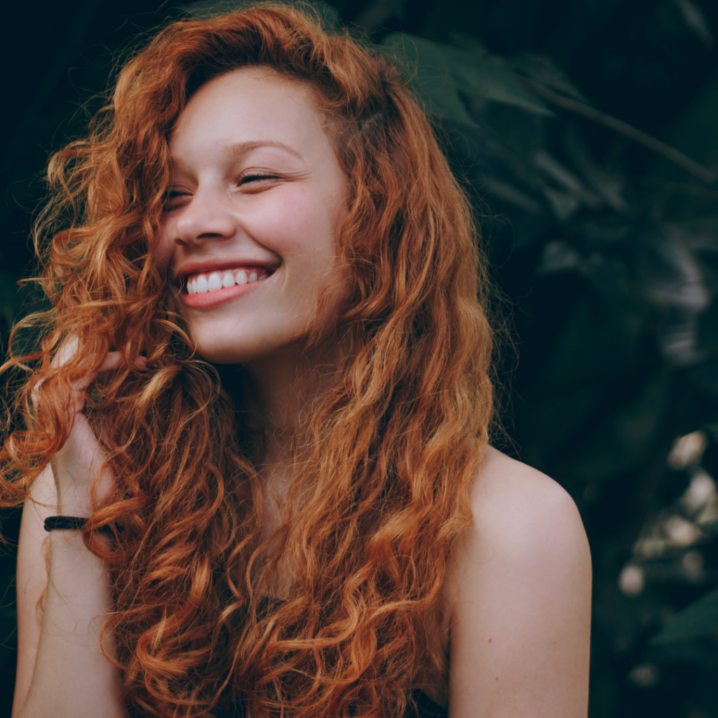 Orange Green Natural Photo Woman Smiling Motivational Instagram Post