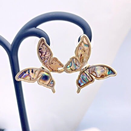 abalone butterfly earrings 3