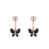 butterfly earrings rose gold 8