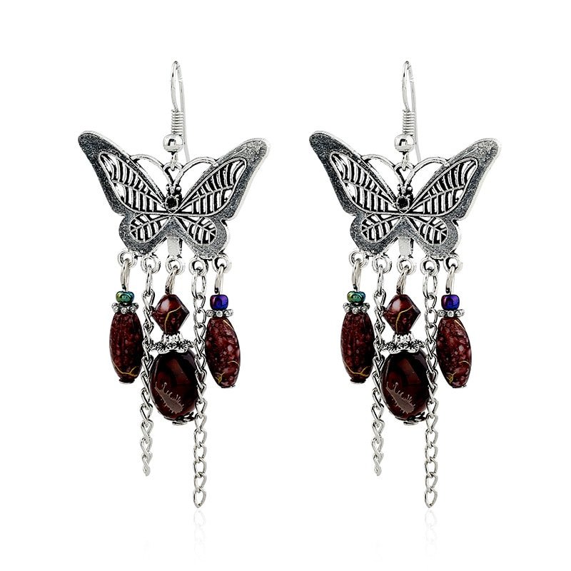 dangly butterfly earrings 0