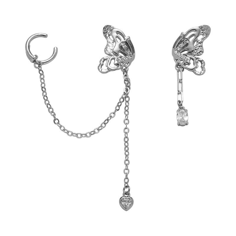 double piercing butterfly earrings 7