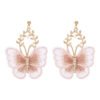 gold butterfly earrings dangle 2