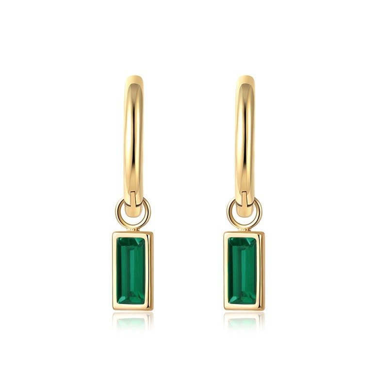green drop earrings 4
